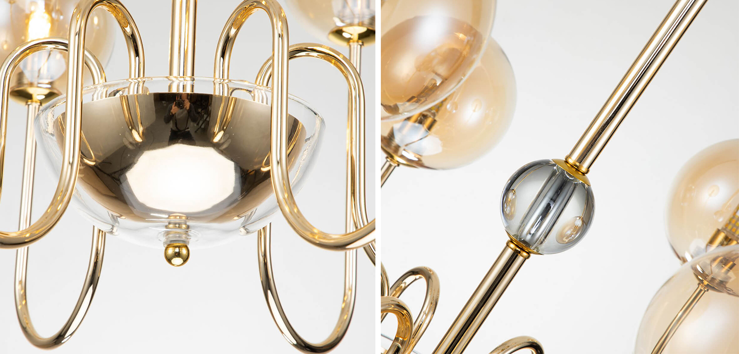 Люстра Sheiry Glass Ball Chandelier 6 - фото