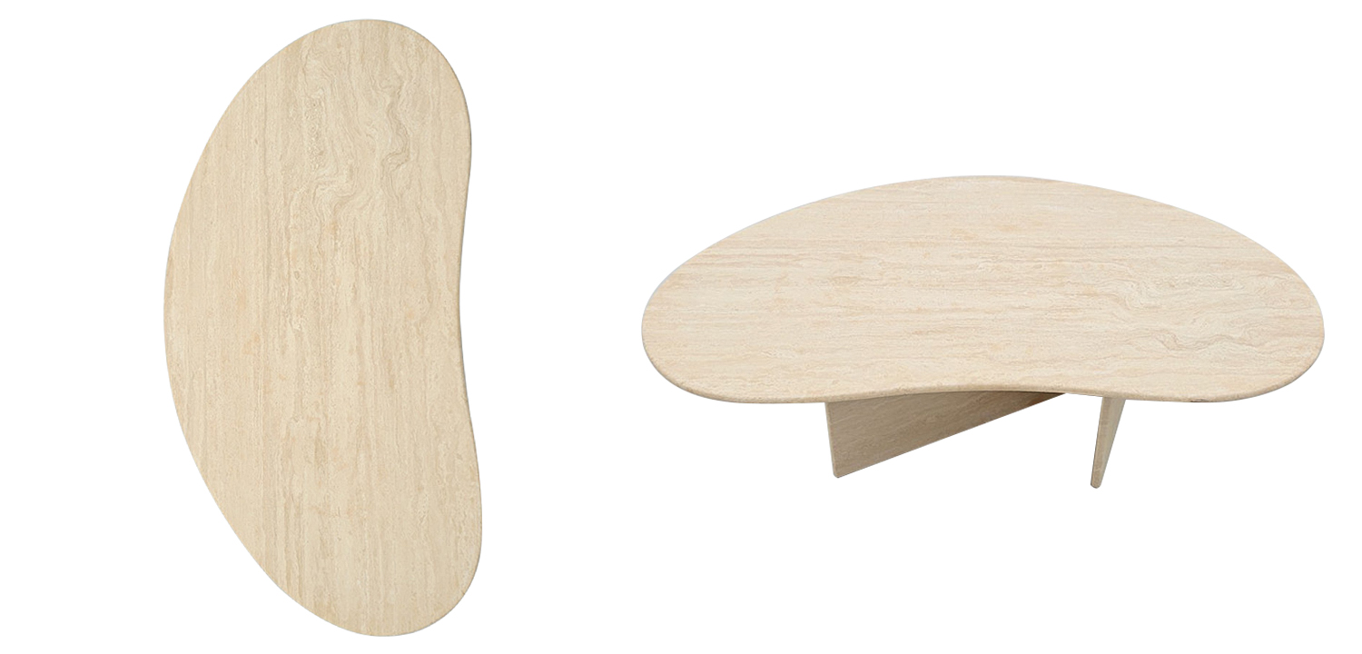 Кофейный стол Abi Travertine Coffee Table - фото