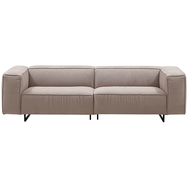 Диван Bastien Soft Beige Sofa Бежевый Черный в Уфе | Loft Concept 