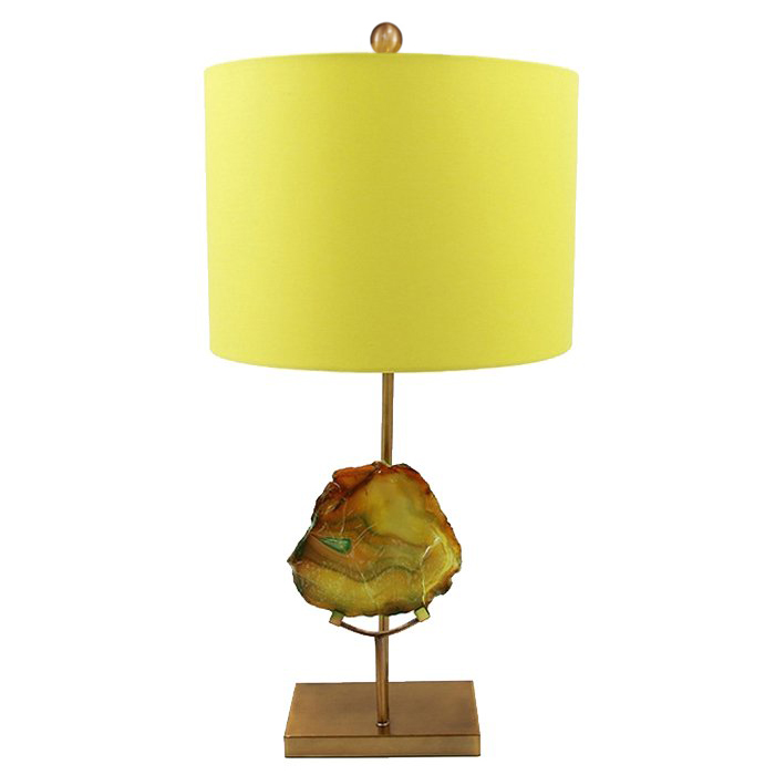 Настольная Лампа Agate Table Lamp Yellow Золотой Желтый в Уфе | Loft Concept 