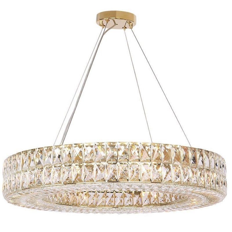 Люстра Crystal Regena Gold Chandelier 13 Золотой Прозрачный (Transparent) в Уфе | Loft Concept 