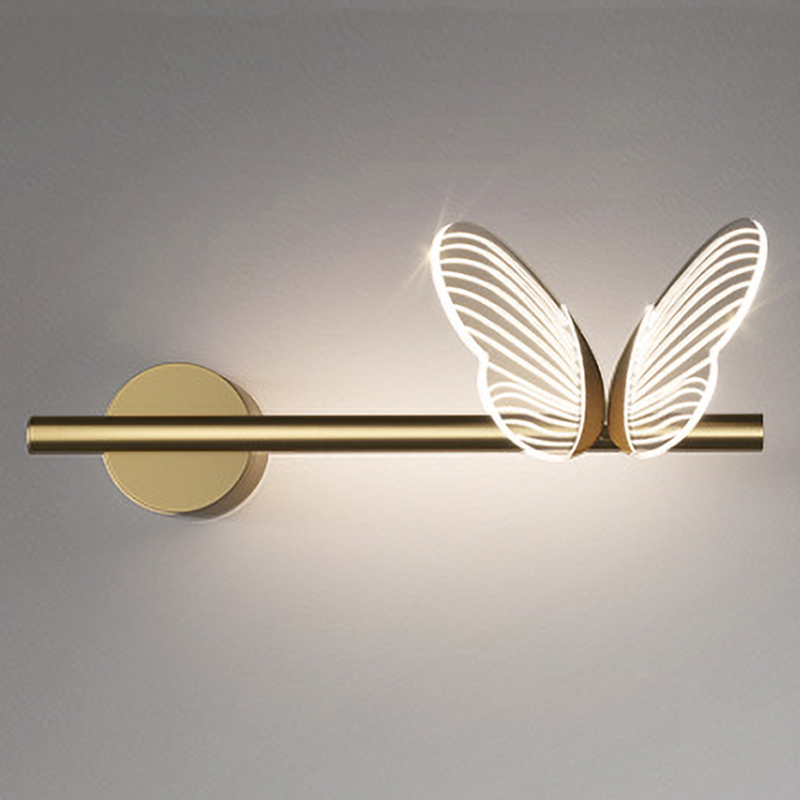 Бра Бабочка Butterfly Wall Lamp F Золотой Прозрачный в Уфе | Loft Concept 