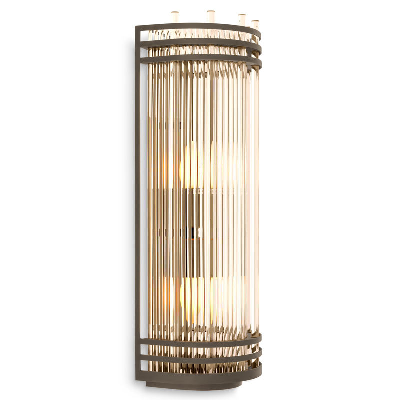 Бра Eichholtz Wall Lamp Gulf L Bronze Бронза Прозрачный в Уфе | Loft Concept 