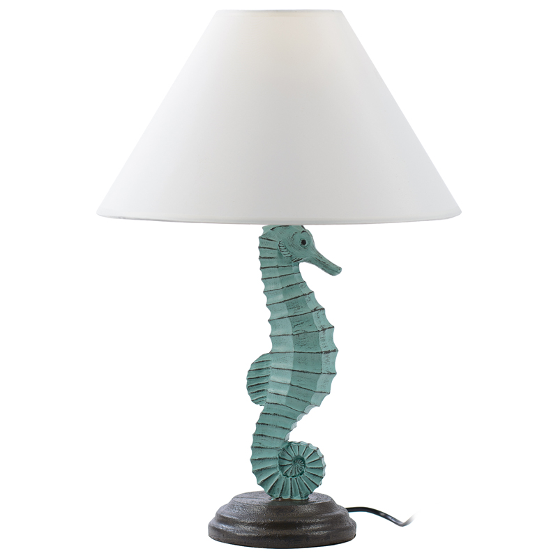 Настольная лампа Sea Horse Table Lamp Голубой пастельный Белый в Уфе | Loft Concept 