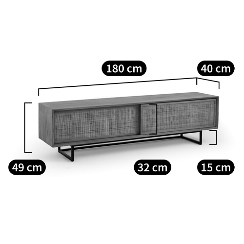 ТВ-тумба из массива тика Busto TV Stand в Уфе