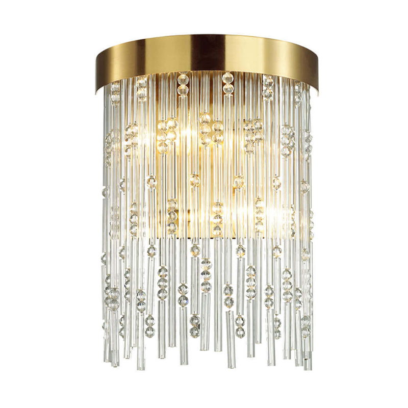 Бра Hailstorm Rain Kerri Wall lamp gold Прозрачный (Transparent) Золотой в Уфе | Loft Concept 