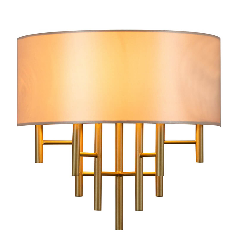 Бра Oswell Lampshade Wall Lamp Латунь Бежевый в Уфе | Loft Concept 