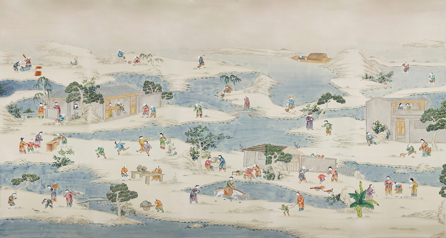 Обои ручная роспись Coutts Parchment - фото