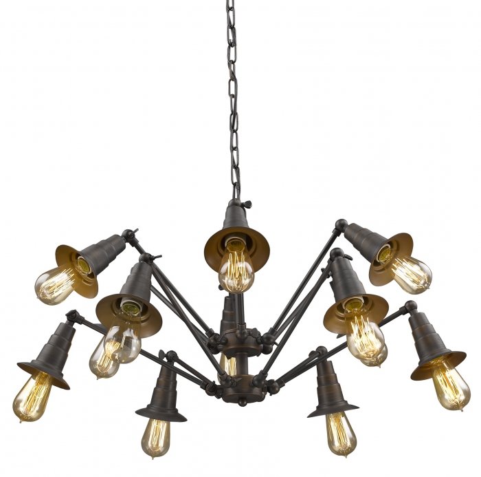 Люстра Loft Spider Chandelier 12 Коричневый винтаж в Уфе | Loft Concept 