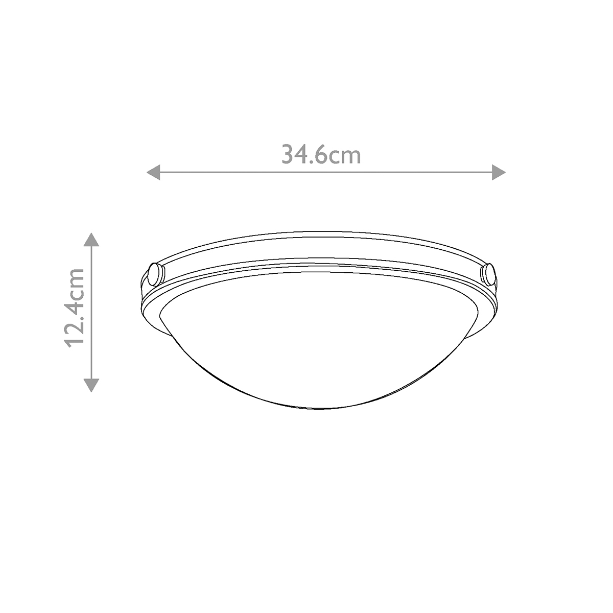 Потолочный светильник цвета латунь с полусферическим матовым белым плафоном Hinkley в Уфе