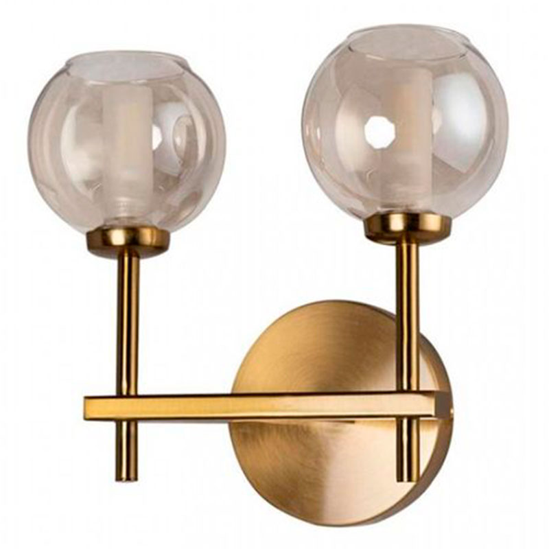 Бра RH Boule de Cristal Double Wall Lamp amber Gold Золотой Амбре янтарь в Уфе | Loft Concept 