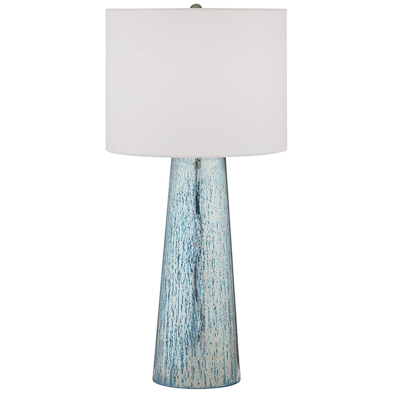 Настольная лампа Claire Lampshade Table Lamp Голубой Белый в Уфе | Loft Concept 