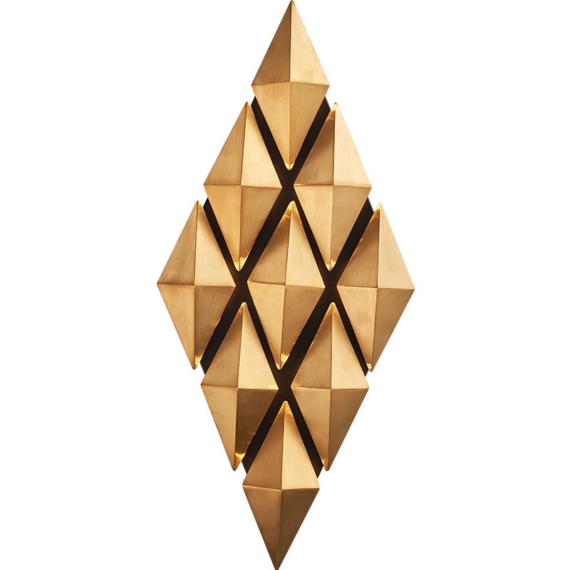 Бра Honeycomb Gold lozenges Wall Lamp Золотой в Уфе | Loft Concept 