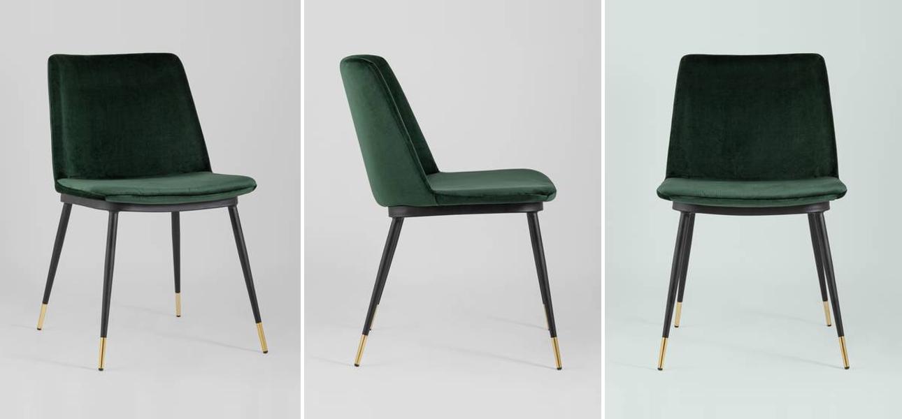 Стул Melissa Chair Зеленый Велюр - фото