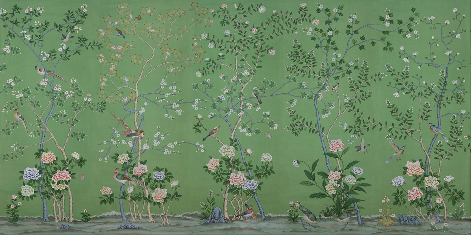 Обои ручной работы Earhalm Green Grass - фото