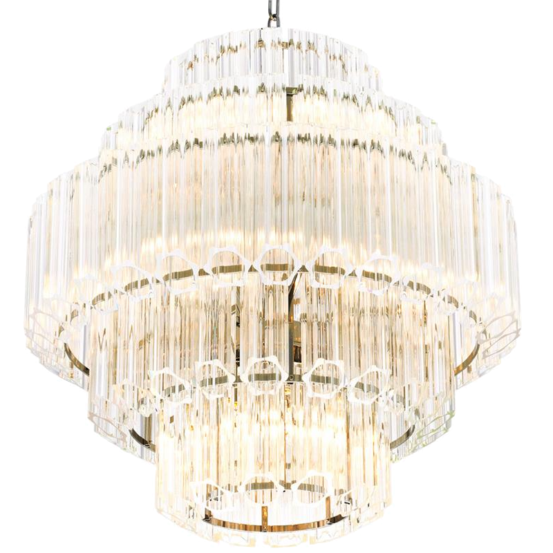 Люстра Chandelier Vittoria S Clear Никель Прозрачный (Transparent) в Уфе | Loft Concept 