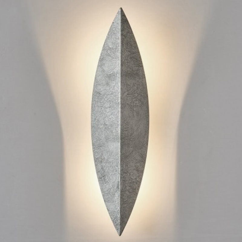 Art Deco Leaf Wall Lamp Silver Серебряный в Уфе | Loft Concept 