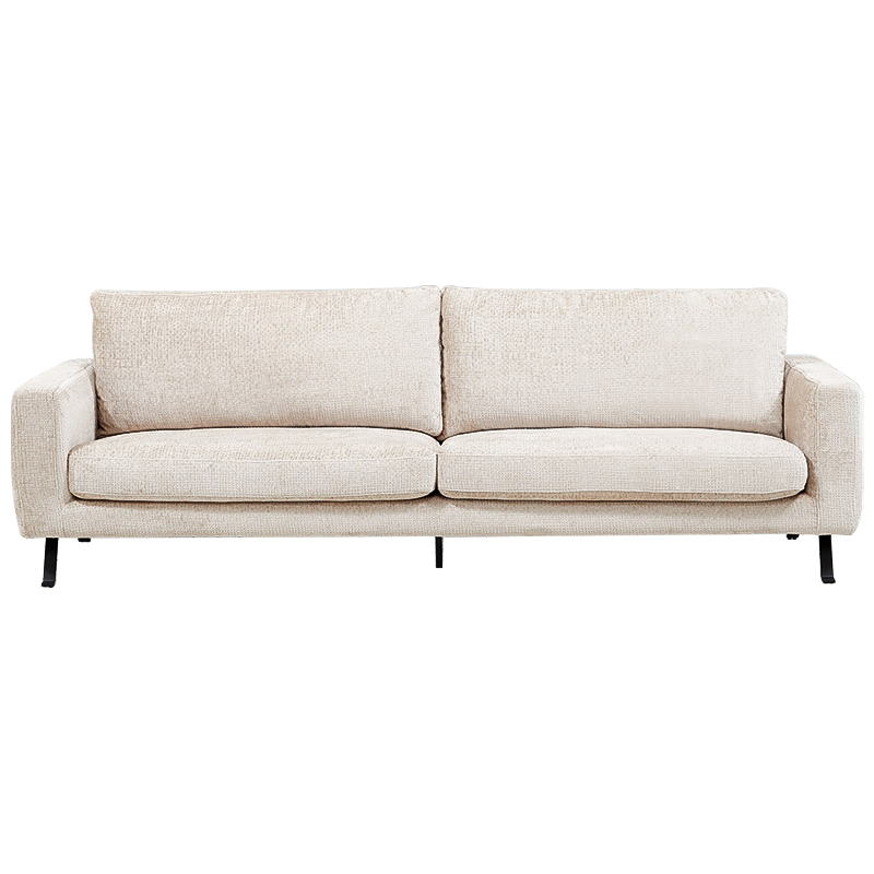 Диван Rowse Beige Sofa Бежевый Черный в Уфе | Loft Concept 