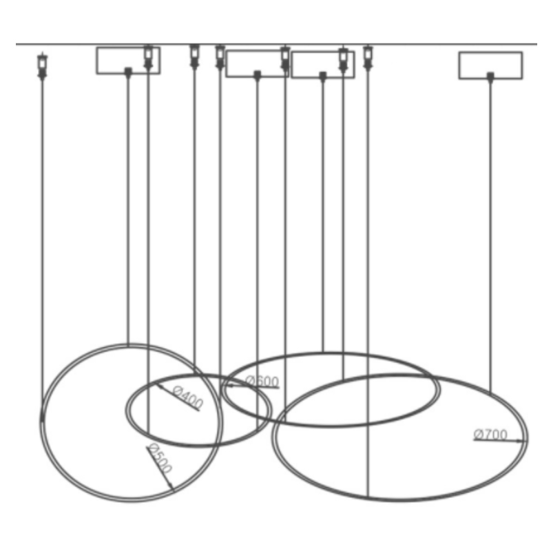 Люстра ORACLE 4 Rings в Уфе