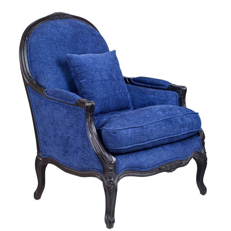 Кресло Bernard Armchair blue Синий в Уфе | Loft Concept 