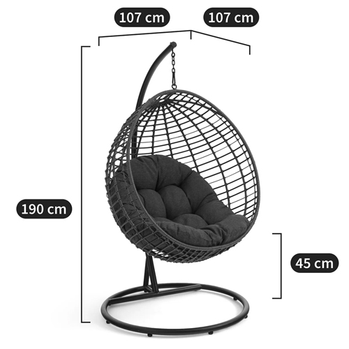 Подвесное уличное кресло Wallaker Hanging Chair в Уфе