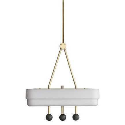 BERT FRANK SPATE PENDANT Bert Frank Латунь Белый в Уфе | Loft Concept 