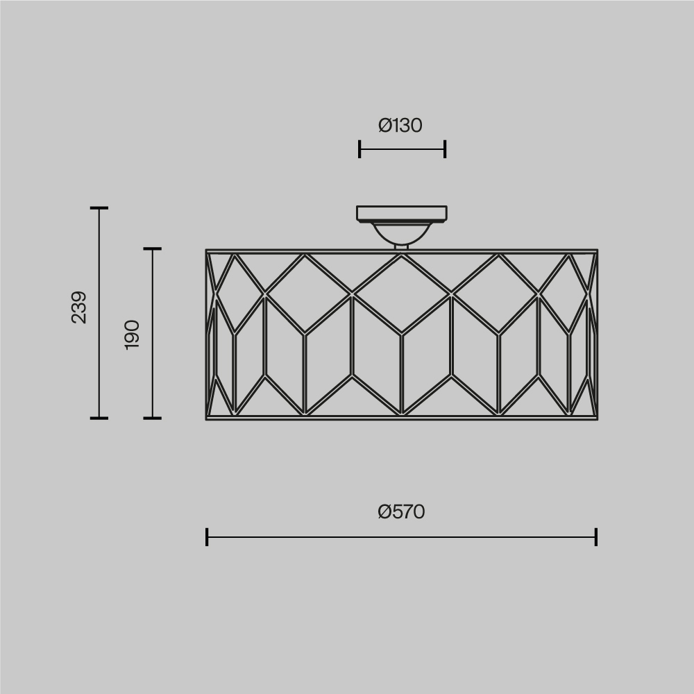 Потолочный светильник Messina Е27 в Уфе