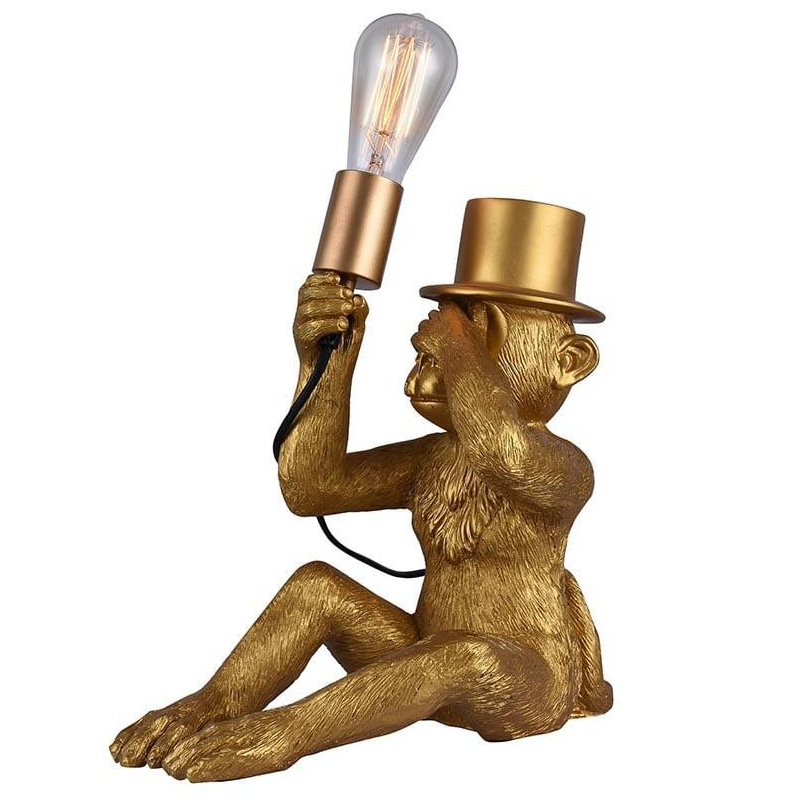 Настольная лампа Circus Monkey Table lamp Золотой Черный в Уфе | Loft Concept 