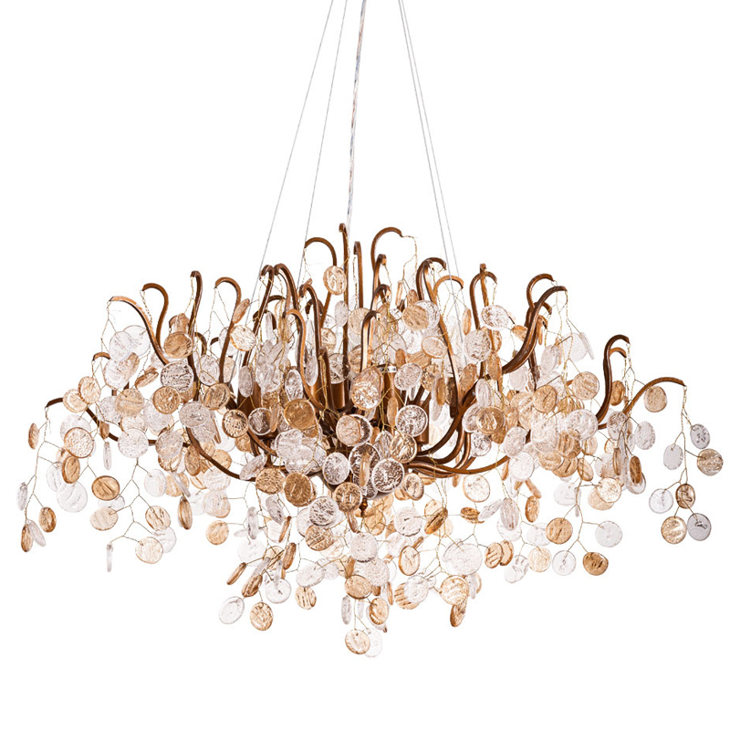 Люстра FAIRYTREE Chandelier Amber Pendants 100 Бронза Прозрачное Стекло в Уфе | Loft Concept 