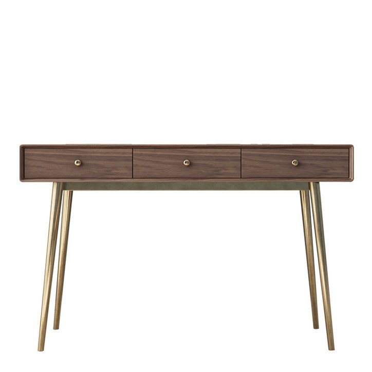 Консоль Walnut console Орех Глянцевое золото в Уфе | Loft Concept 