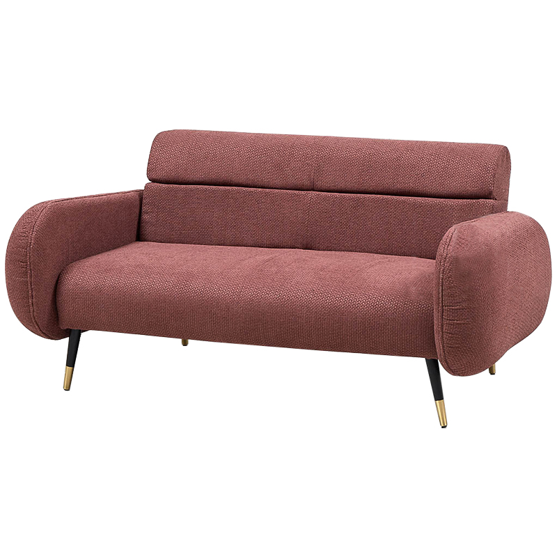 Диван Hebert Sofa Red M Красный Красный Черный Латунь в Уфе | Loft Concept 