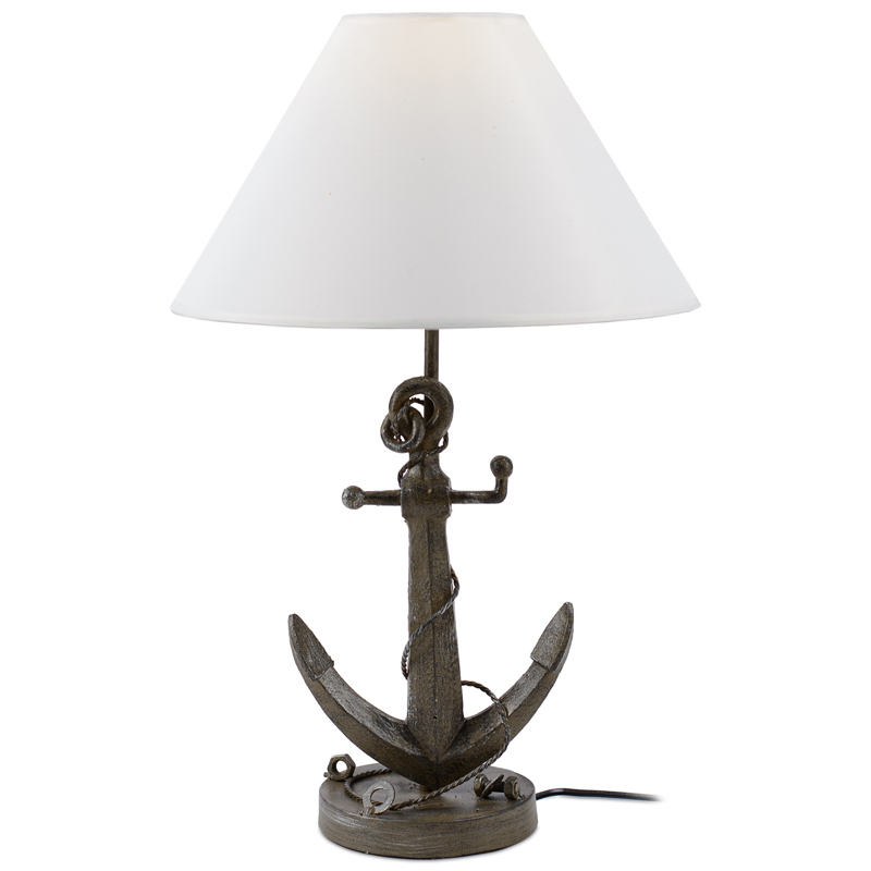 Настольная лампа Sea Anchor Table Lamp Коричневый Белый в Уфе | Loft Concept 