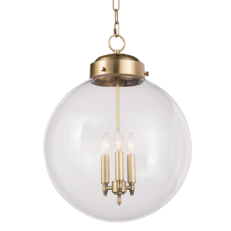 Подвесной светильник Conor Globe Hanging lamp Gold Золотой Прозрачный (Transparent) в Уфе | Loft Concept 