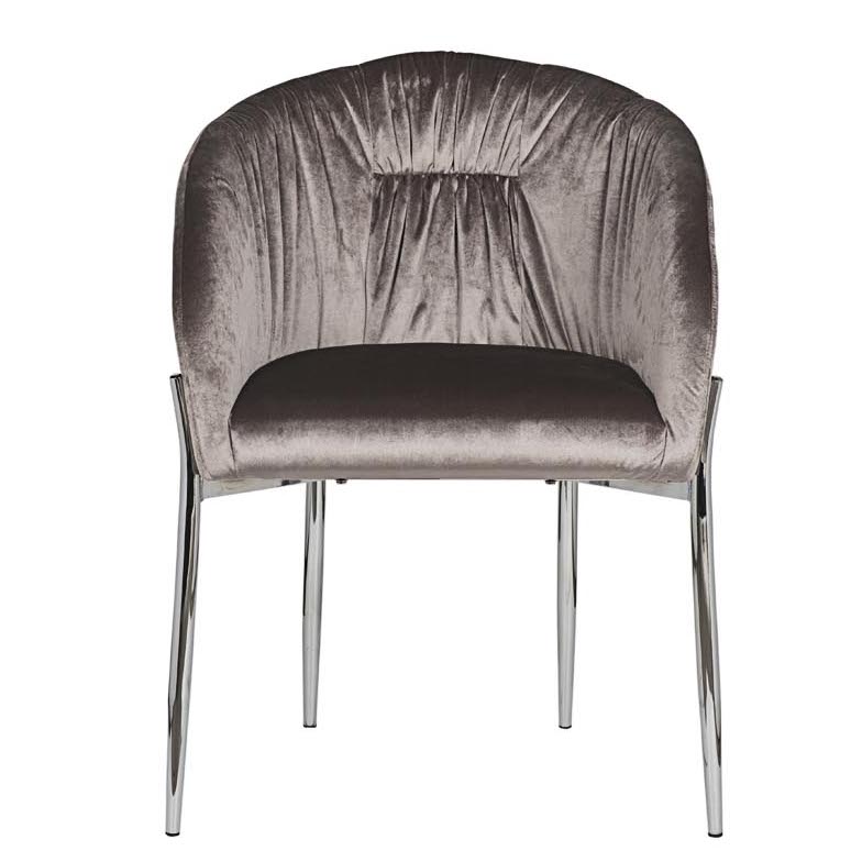 Стул Miranda Chair grey Светло-серый Нержавеющая сталь в Уфе | Loft Concept 