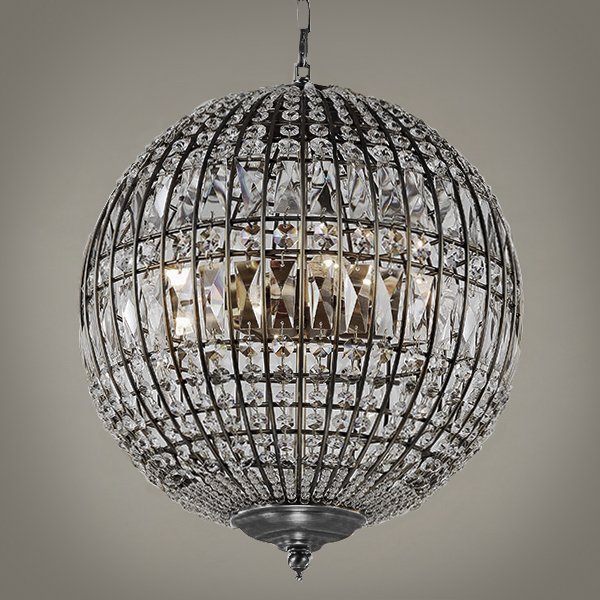 Люстра Gatsby Sphere Chandelier Silver Серебряный в Уфе | Loft Concept 