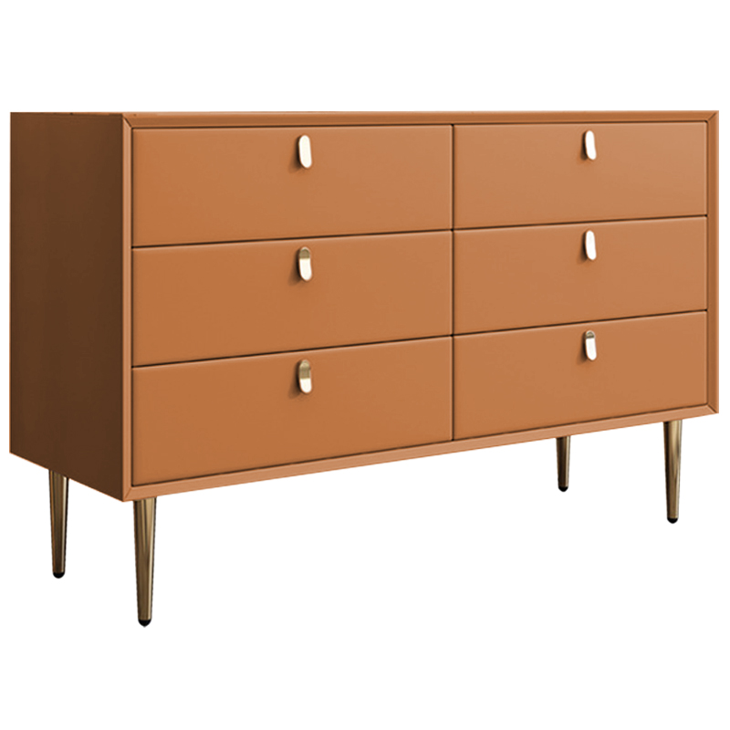 Комод Olson Leather Chest of Drawers 120 Оранжевый Синий Бежевый Серый Светло-серый Розовый Белый в Уфе | Loft Concept 