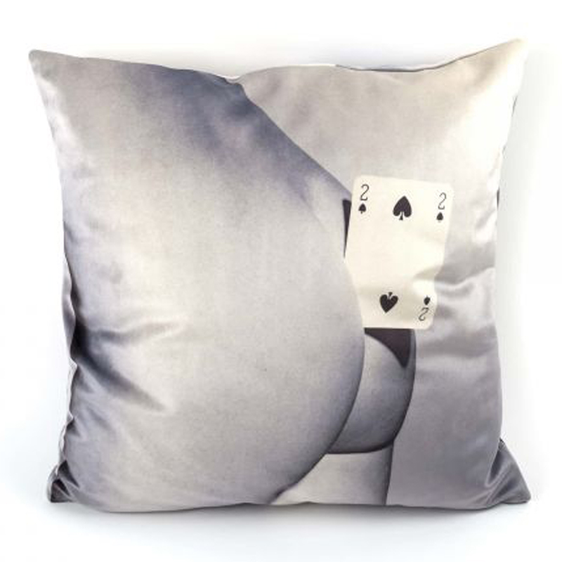 Подушка Seletti Cushion Two of spades Мульти в Уфе | Loft Concept 