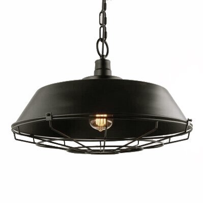 Люстра Dark Cage Pendant Черный Искусственная бурая ржавчина в Уфе | Loft Concept 