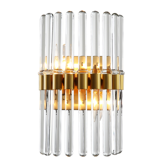 Бра Glass Tubes Sconces Прозрачный Золотой в Уфе | Loft Concept 