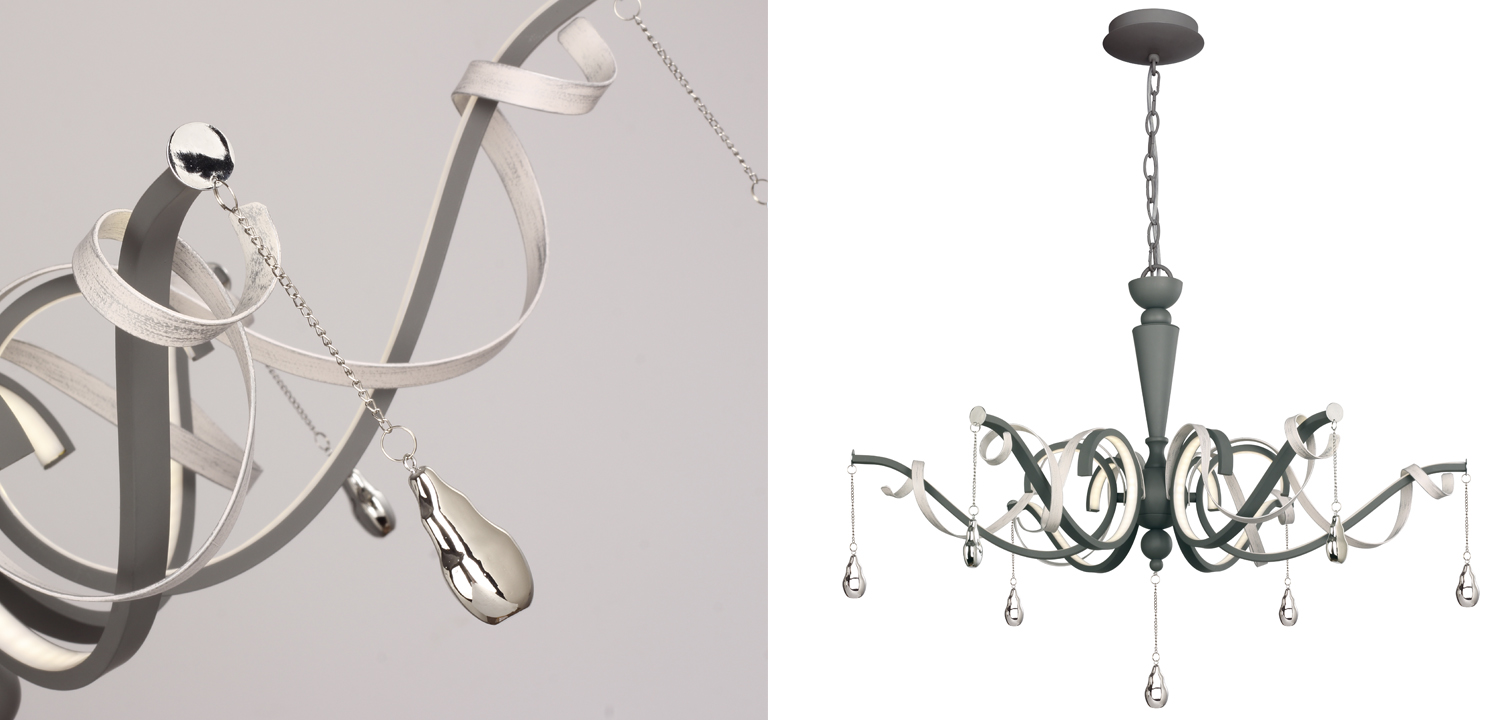 Люстра Morris Chandelier black - фото