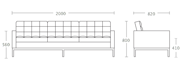 Диван Florence Knoll sofa в Уфе