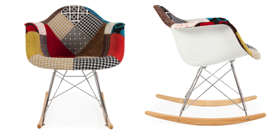 Кресло RAR Rocking Patchwork - фото №1