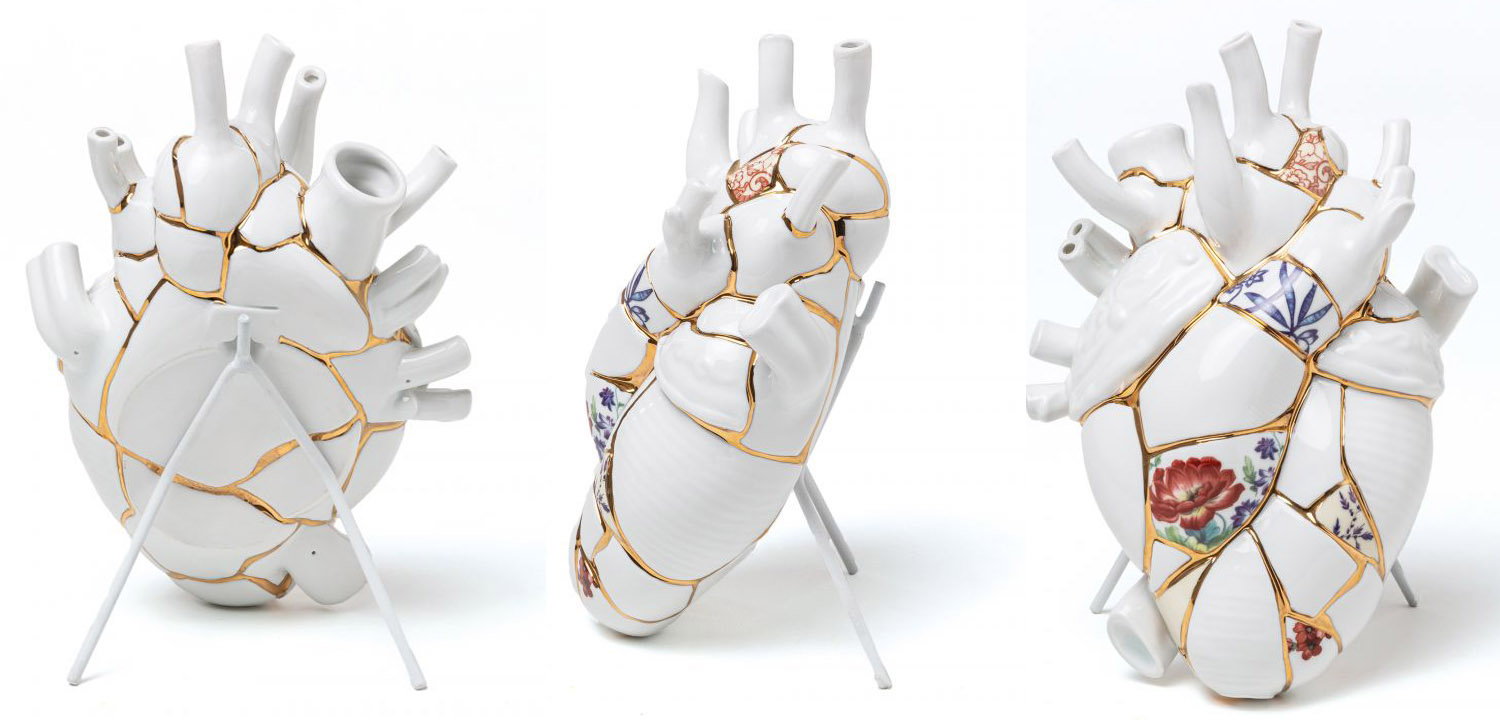 Ваза Seletti Love in Bloom Kintsugi - фото