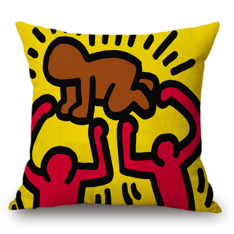 Подушка Keith Haring 5 Мульти в Уфе | Loft Concept 