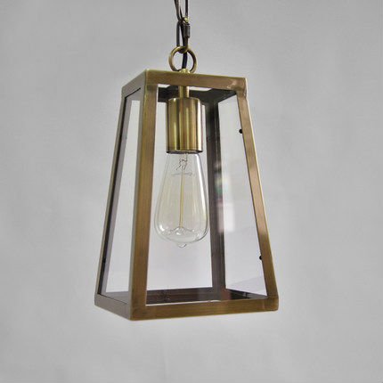 Подвесной светильник Loft Industrial Ortogonal pendant Brass  в Уфе | Loft Concept 