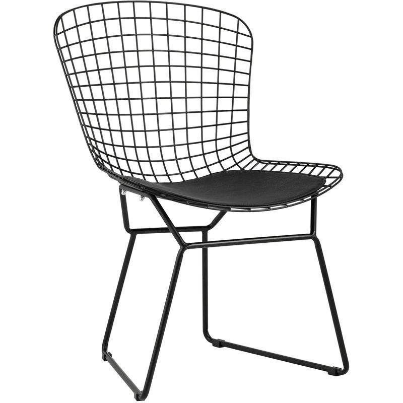 Стул Bertoia Chair Черный Матовый Металл Черный в Уфе | Loft Concept 