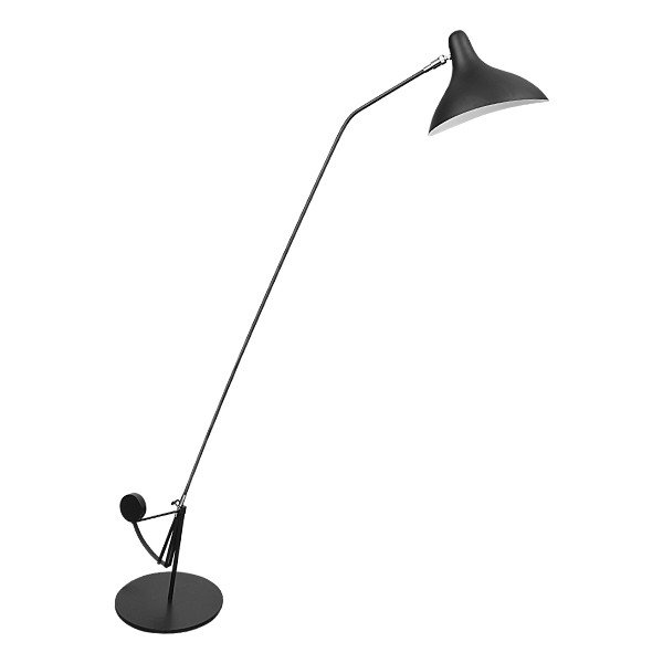 Торшер Lampara Floor Lamp Черный Хром Белый в Уфе | Loft Concept 