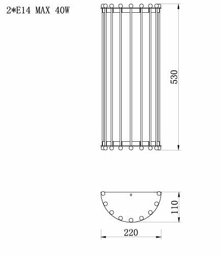 Бра Lantern Tiziano Chromium Sconces в Уфе