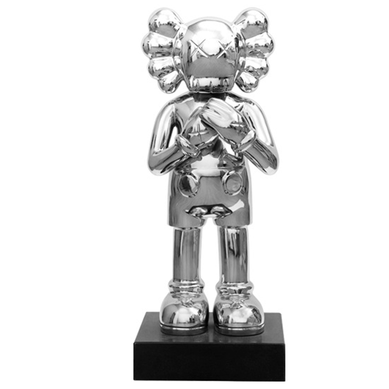 Статуэтка KAWS Silver on stand Серебряный в Уфе | Loft Concept 