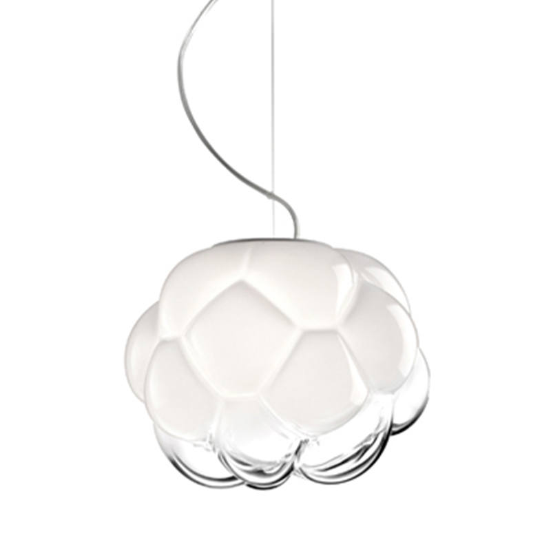 Подвесной светильник Fabbian Cloudy Hanging Lamp Белый Прозрачное Стекло в Уфе | Loft Concept 